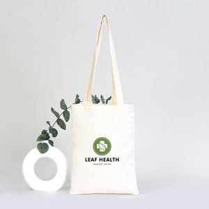 Custom Printed Cotton Tote Bag – 8" × 10" (20 × 25 cm) – 4 oz Natural Book Bag - Pamusan.com