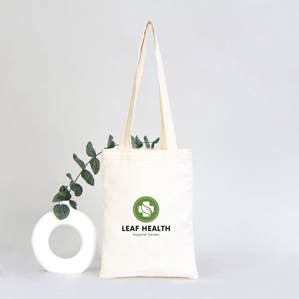 Custom Printed Cotton Tote Bag – 8" × 10" (20 × 25 cm) – 4 oz Natural Book Bag - Pamusan.com