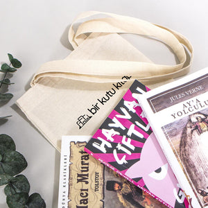 Custom Printed Cotton Tote Bag – 8" × 10" (20 × 25 cm) – 4 oz Natural Book Bag - Pamusan.com