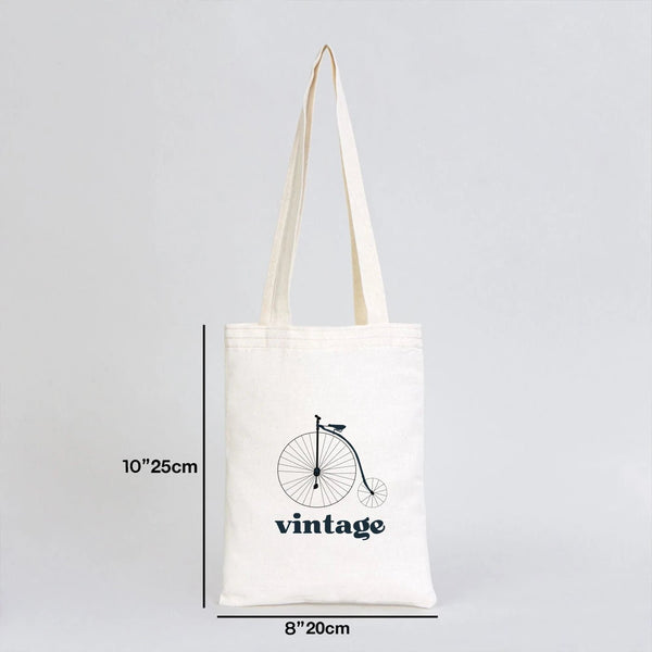 Custom Printed Cotton Tote Bag – 8" × 10" (20 × 25 cm) – 4 oz Natural Book Bag - Pamusan.com