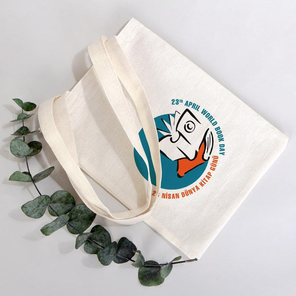 Custom Printed Cotton Tote Bag – 8" × 10" (20 × 25 cm) – 4 oz Natural Book Bag - Pamusan.com