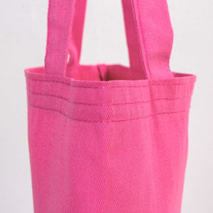 Custom Printed Cotton Tote Bag – Pink – 14" × 16" (35 × 40 cm) – 6 oz - Pamusan.com