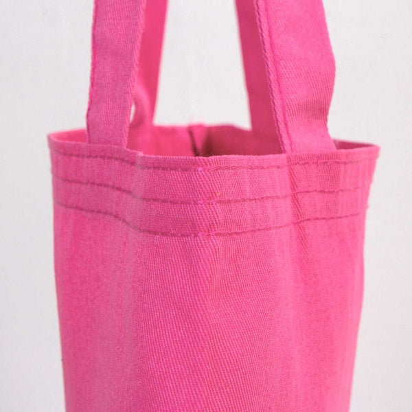 Custom Printed Cotton Tote Bag – Pink – 14" × 16" (35 × 40 cm) – 6 oz - Pamusan.com