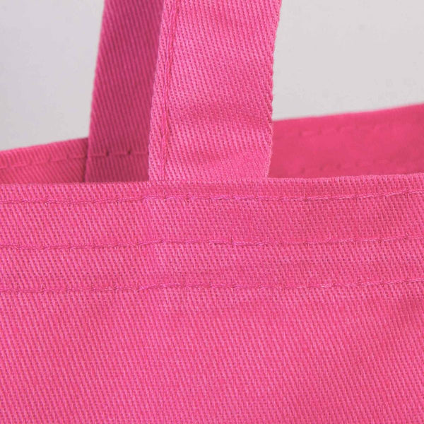 Custom Printed Cotton Tote Bag – Pink – 14" × 16" (35 × 40 cm) – 6 oz - Pamusan.com
