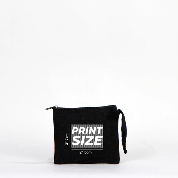 Custom Printed Foldable Cotton Shopping Bag with Black Clutch – 19" × 16" × 4" (48 × 41 × 10 cm) - 4 oz - Pamusan.com