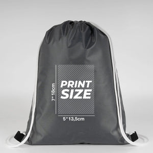 Custom Printed Impertex Drawstring Backpack 13×18 in (32×45 cm) – Anthracite - Pamusan.com