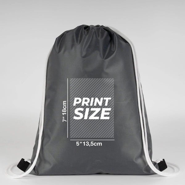 Custom Printed Impertex Drawstring Backpack 13×18 in (32×45 cm) – Anthracite - Pamusan.com