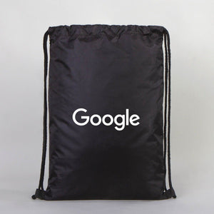 Custom Printed Impertex Drawstring Backpack 13×18 in (32×45 cm) – Black - Pamusan.com