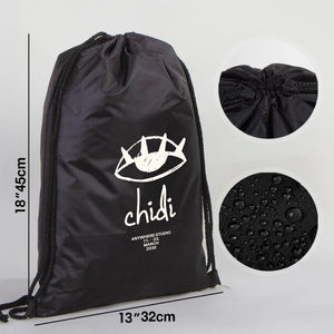 Custom Printed Impertex Drawstring Backpack 13×18 in (32×45 cm) – Black - Pamusan.com