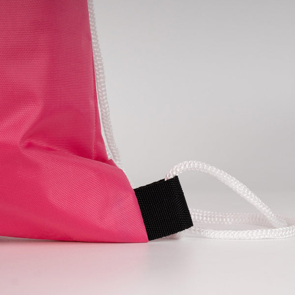 Custom Printed Impertex Drawstring Backpack 13×18 in (32×45 cm) – Fuchsia - Pamusan.com