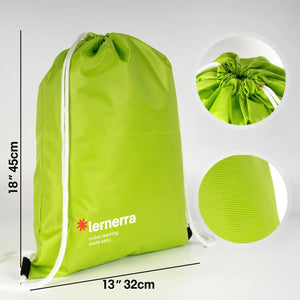 Custom Printed Impertex Drawstring Backpack 13×18 in (32×45 cm) – Green - Pamusan.com