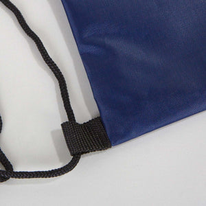 Custom Printed Impertex Drawstring Backpack 13×18 in (32×45 cm) – Navy Blue - Pamusan.com