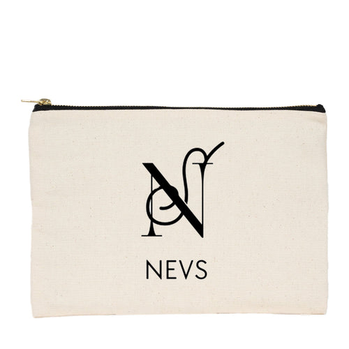 Custom Printed Natural Canvas Clutch Pouch – 10" × 7" (25 × 18 cm) – 10 oz - Pamusan.com