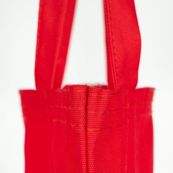 Custom Red Canvas Tote Bag - 300 gsm Premium Cotton (14" x 16") - Pamusan.com