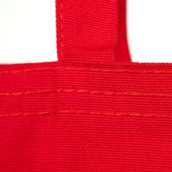 Custom Red Canvas Tote Bag - 300 gsm Premium Cotton (14" x 16") - Pamusan.com