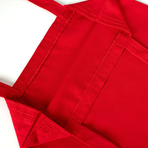 Custom Red Canvas Tote Bag - 300 gsm Premium Cotton (14" x 16") - Pamusan.com