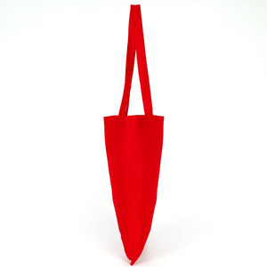Custom Red Raw Cotton Tote Bag – Logo Print, Reusable & Durable - Pamusan.com