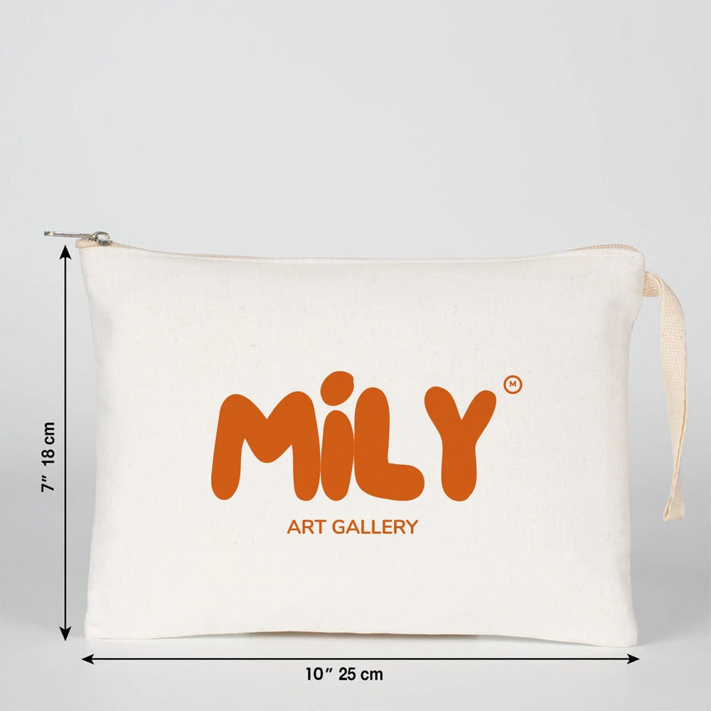 Custom Sublimation Printed Laminated Cotton Clutch Pouch – 10" × 7" (25 × 18 cm) - Pamusan.com