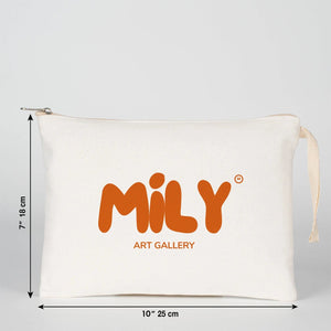 Custom Sublimation Printed Laminated Cotton Clutch Pouch – 10" × 7" (25 × 18 cm) - Pamusan.com