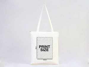 Custom Tote Bags with Zipper – 14"x16" Cotton Cloth Bags, Wholesale Options - Pamusan.com