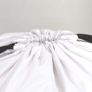 Custom Waterproof Drawstring Backpack – White, Large 13×18 in (32×45 cm) - Pamusan.com