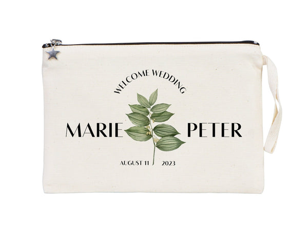 Custom Wedding Clutch Bag – Personalized Bridesmaid Gift Purse & Bridal Party Favor Tote - Pamusan.com