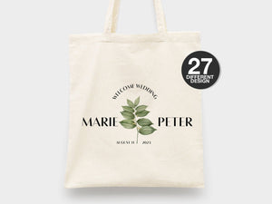 Custom Wedding Welcome Bag, 27 Different Design Wedding Tote, Bridesmaid Gift, Wedding Favors Bags, Bridal Party Bag - Pamusan.com