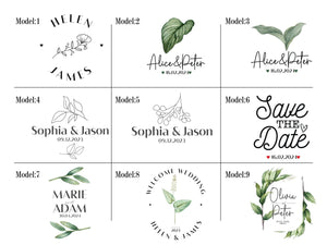 Custom Welcome Wedding Bags 18"W x 14"H x 3"L - Palm Tree Tote Bags - Bridal Tote - Custom Wedding Totes - Pamusan.com