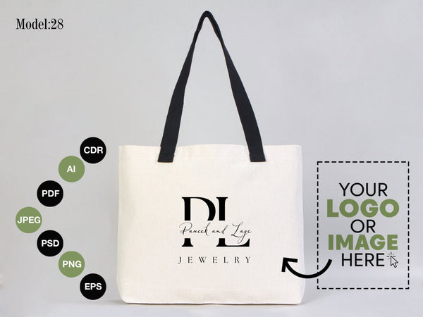 Custom Welcome Wedding Bags 18"W x 14"H x 3"L - Palm Tree Tote Bags - Bridal Tote - Custom Wedding Totes - Pamusan.com