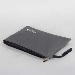Custom Zippered Clutch Bag – Anthracite – 10" × 7" (25 × 18 cm) - 10 oz - Pamusan.com