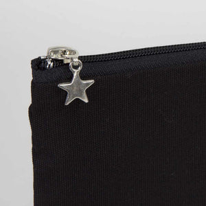 Custom Zippered Clutch Bag – Black – 10" × 7" (25 × 18 cm) - 10 oz - Pamusan.com