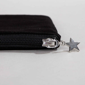 Custom Zippered Clutch Bag – Black – 10" × 7" (25 × 18 cm) - 10 oz - Pamusan.com