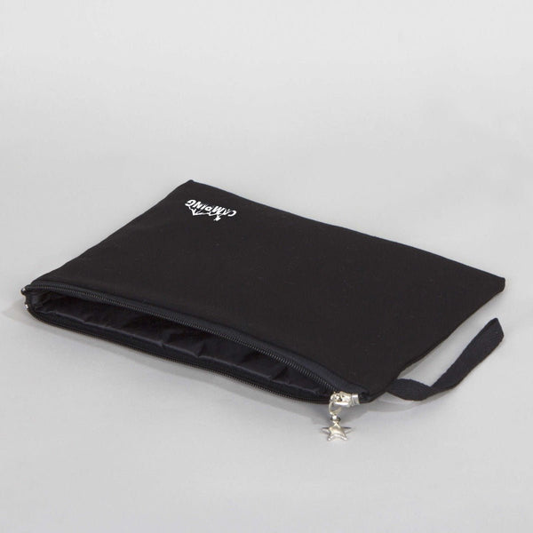 Custom Zippered Clutch Bag – Black – 10" × 7" (25 × 18 cm) - 10 oz - Pamusan.com