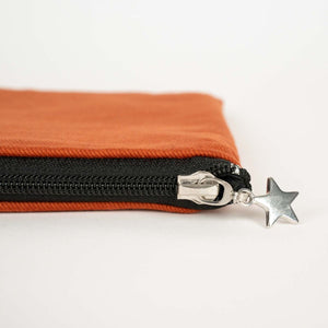 Custom Zippered Clutch Bag – Ceramic – 10" × 7" (25 × 18 cm) - 10 oz - Pamusan.com