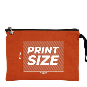 Custom Zippered Clutch Bag – Ceramic – 10" × 7" (25 × 18 cm) - 10 oz - Pamusan.com