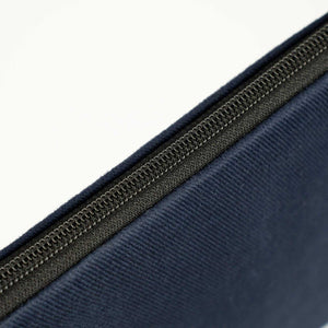 Custom Zippered Clutch Bag – Navy Blue – 10" × 7" (25 × 18 cm) - 10 oz - Pamusan.com