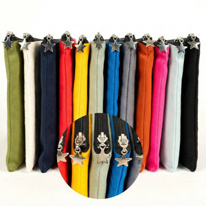 Custom Zippered Clutch Bag – Pink – 10" × 7" (25 × 18 cm) - 10 oz - Pamusan.com