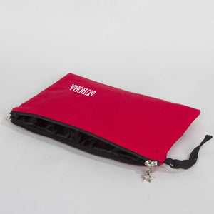 Custom Zippered Clutch Bag – Red – 10" × 7" (25 × 18 cm) - 10 oz - Pamusan.com