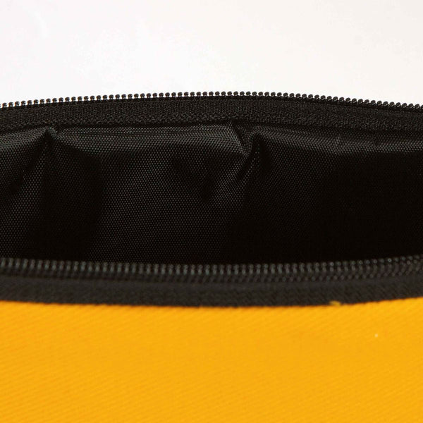 Custom Zippered Clutch Bag – Yellow – 10" × 7" (25 × 18 cm) - 10 oz - Pamusan.com