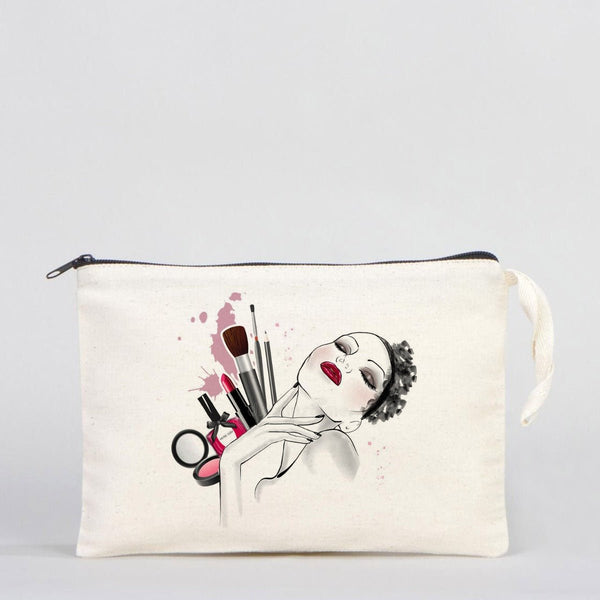 Customizable Clutch Bag – 10"x7" Unlined Cotton Pouch with Zipper - Pamusan.com