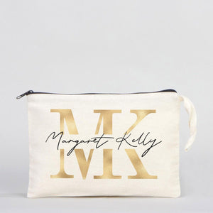 Customizable Clutch Bag – 10"x7" Unlined Cotton Pouch with Zipper - Pamusan.com