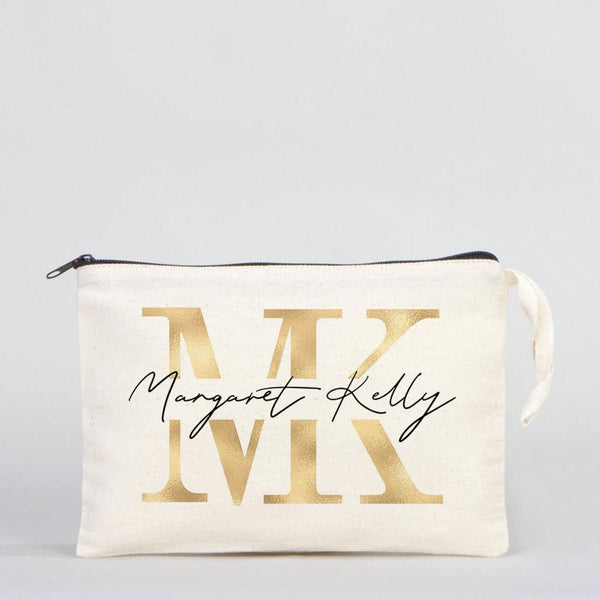 Customizable Clutch Bag – 10"x7" Unlined Cotton Pouch with Zipper - Pamusan.com