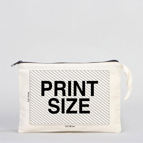 Customizable Clutch Bag – 10"x7" Unlined Cotton Pouch with Zipper - Pamusan.com