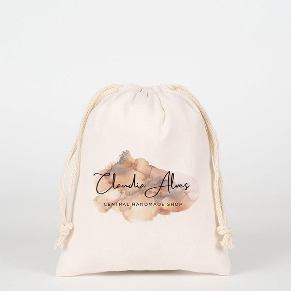 Customizable Laminated 6" x 8" (15×20 cm) Cotton Drawstring Pouch - 4 oz - Pamusan.com