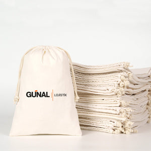 Customizable Laminated 8" x 12" (20 x 30 cm) Cotton Drawstring Pouch - 4 oz - Pamusan.com