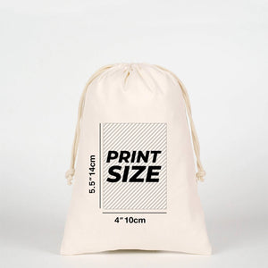Customizable Laminated 8" x 12" (20 x 30 cm) Cotton Drawstring Pouch - 4 oz - Pamusan.com