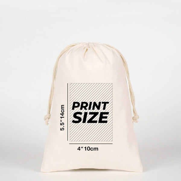Customizable Laminated 8" x 12" (20 x 30 cm) Cotton Drawstring Pouch - 4 oz - Pamusan.com