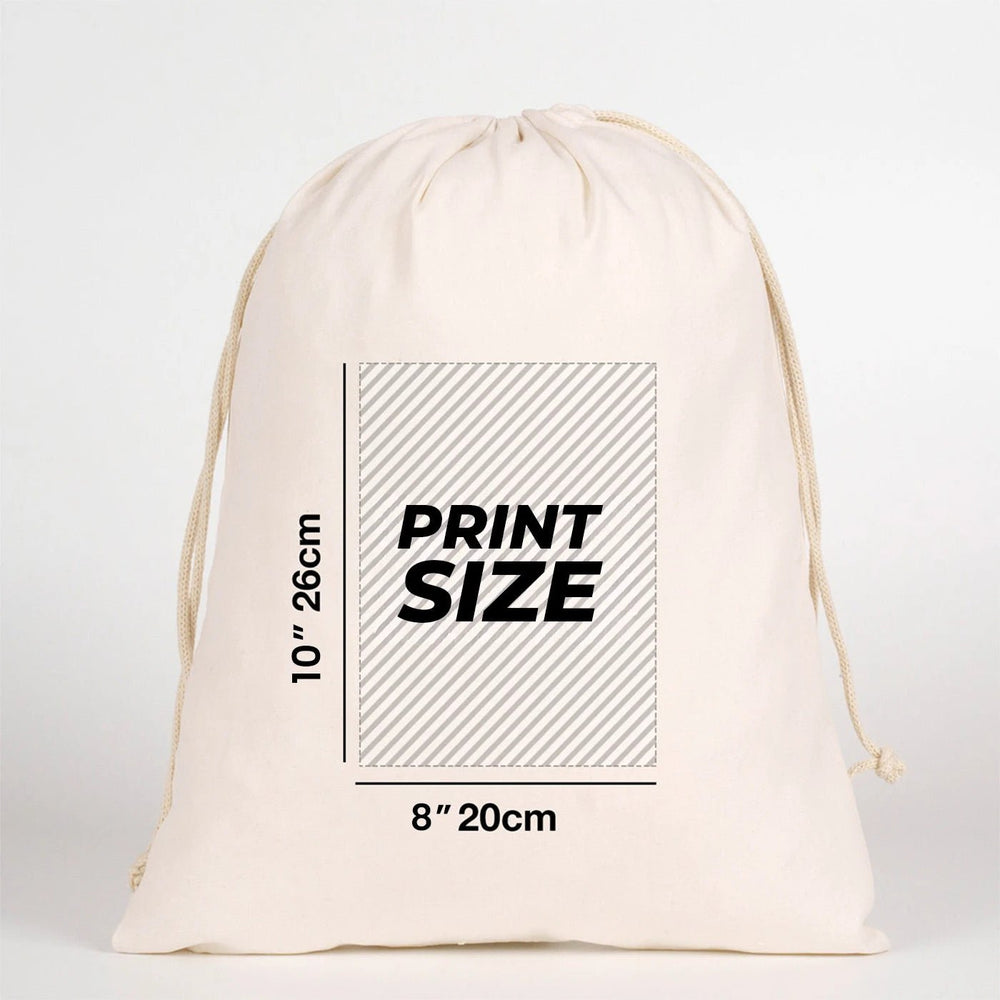 Customizable Laminated Cotton Drawstring Pouch – 12" × 16" (30 × 40 cm), 4 oz - Pamusan.com