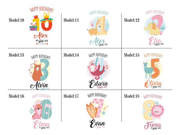 Customized Pouch Bags - Pouch Bags 6"W x 8 "H (15.5cm x 20cm) - Personalized Custom Name Birthday Favor Bags 27 Different Designs - Pamusan.com