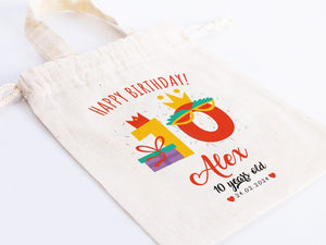 Customized Pouch Bags - Pouch Bags 6"W x 8 "H (15.5cm x 20cm) - Personalized Custom Name Birthday Favor Bags 27 Different Designs - Pamusan.com